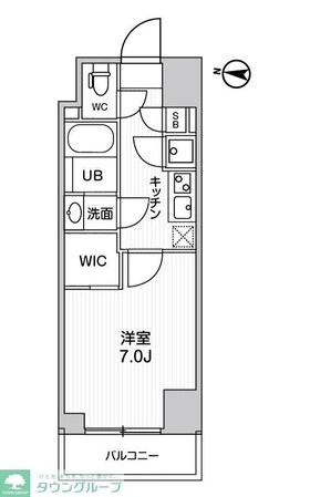 ガリシア森下Vの物件間取画像